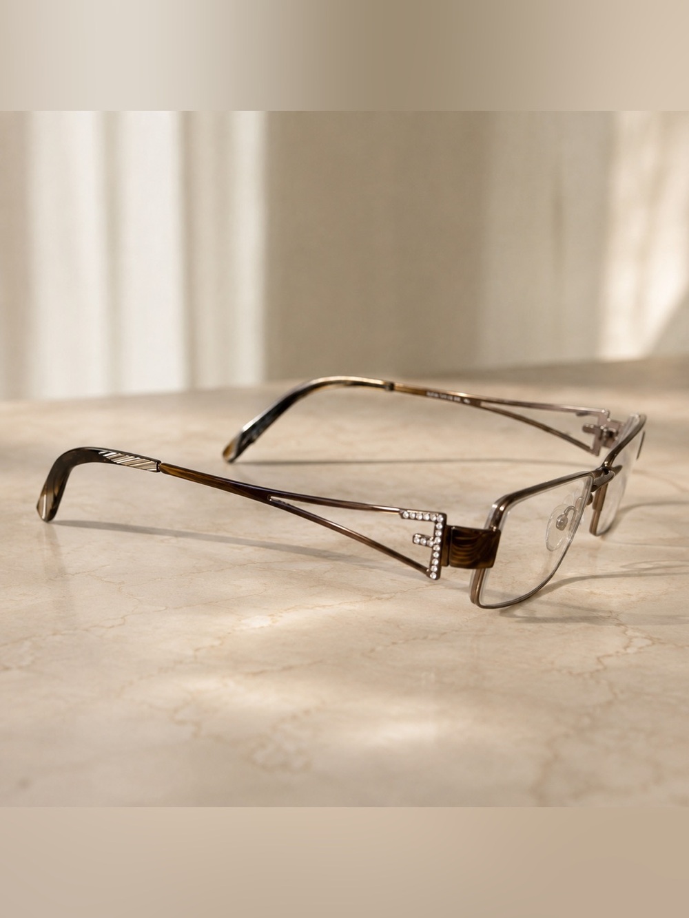 Fendi Brown eyeglasses 🤓 Crystal-Accent Women's Glasses